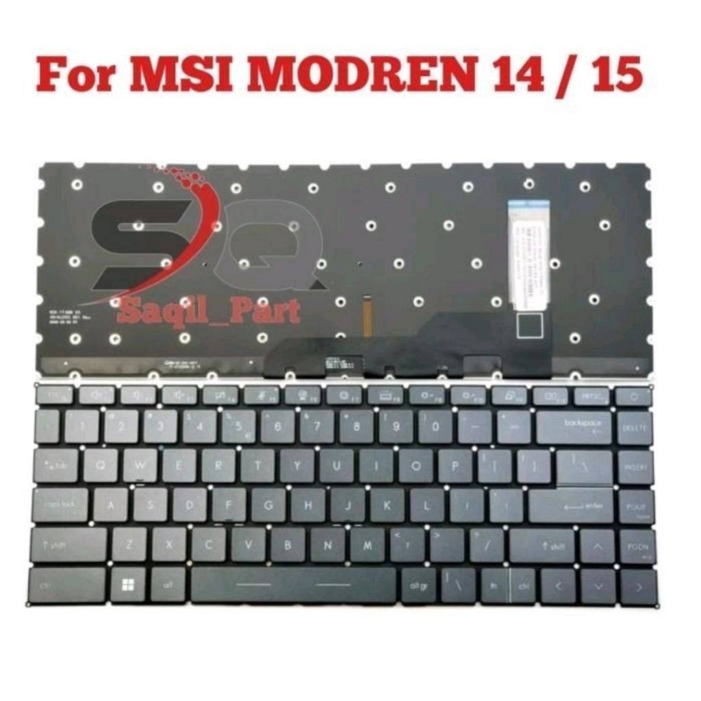 Keyboard MSI Modern 14 B10MW B5M B10RAS B11MOU B4MW  Backlight