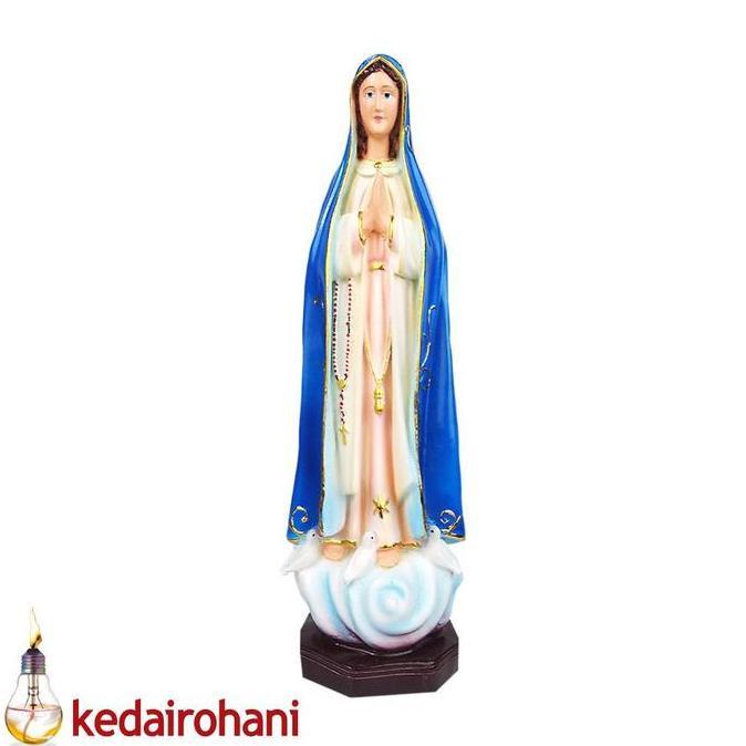yang dicari] Patung Rohani Bunda Maria Fatima Ibu Yesus Kristus Mahkota 34cm Biru