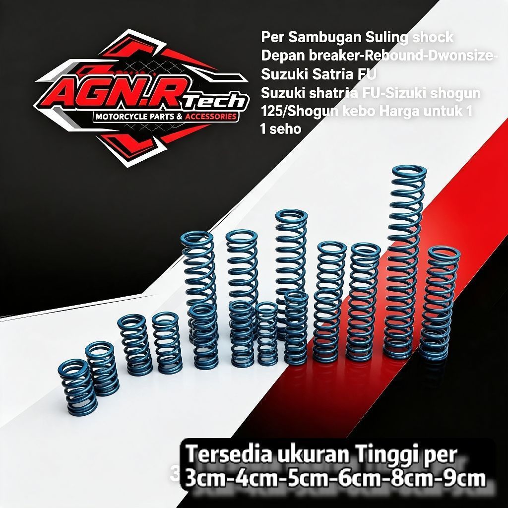 Per Sambungan Suling shock Depan breaker-Rebound-Dwonsize  Suzuki Satria Fu 150 Karbu- Suzuki shogun