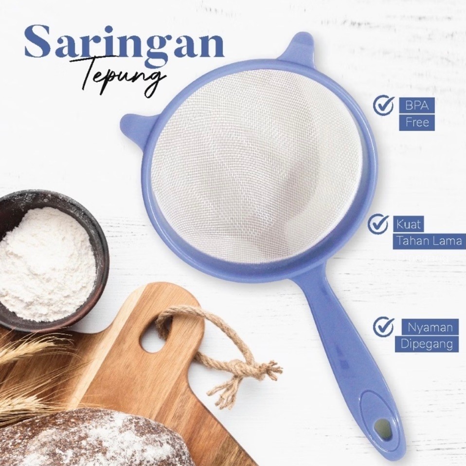 Saringan Kain Catalina Biru Ukuran Beragam