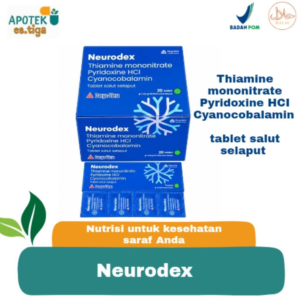 Neurodex Tablet Vitamin B1 B6 B12 | Suplemen Vitamin B Kompleks