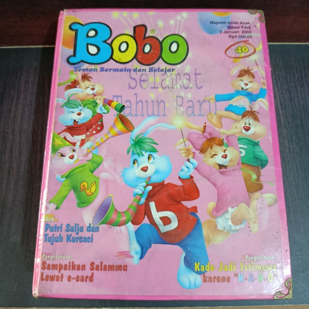 majalah anak bobo bundel Januari 2002 - Juni 2002 hard cover 20 lebih majalah
