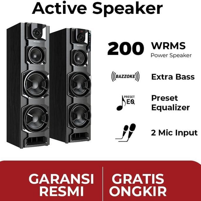 TERLARIS SPEAKER AKTIF POLYTRON PAS8E20 / PAS69 / PAS 8E20 SPIKER ACTIVE BLUETOOTH PAS-8E20