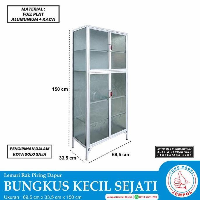 PREMIUM Rak Piring Bungkus Kecil/Lemari Piring Serbaguna/Lemari Dapur/Jempol