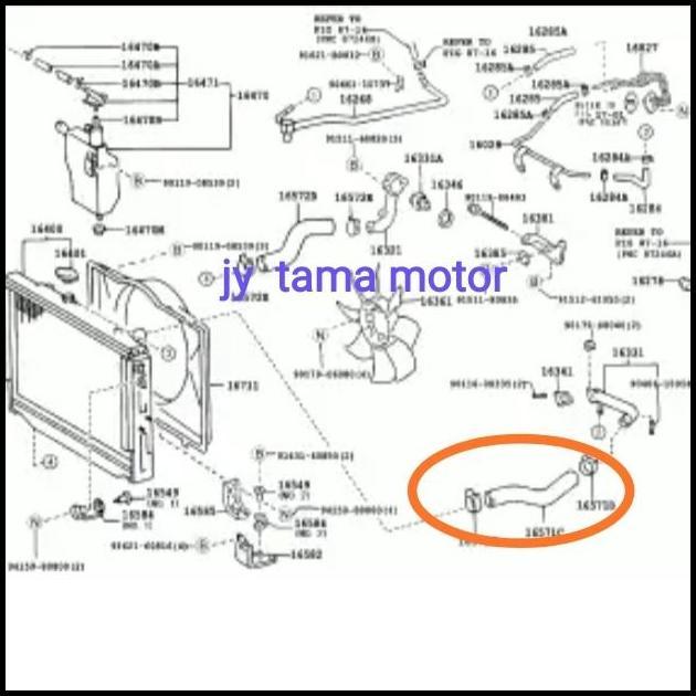 DISKON SELANG RADIATOR BAWAH LANDCRUISER LAND CRUISER VX100 VX 100 ORIGINAL 