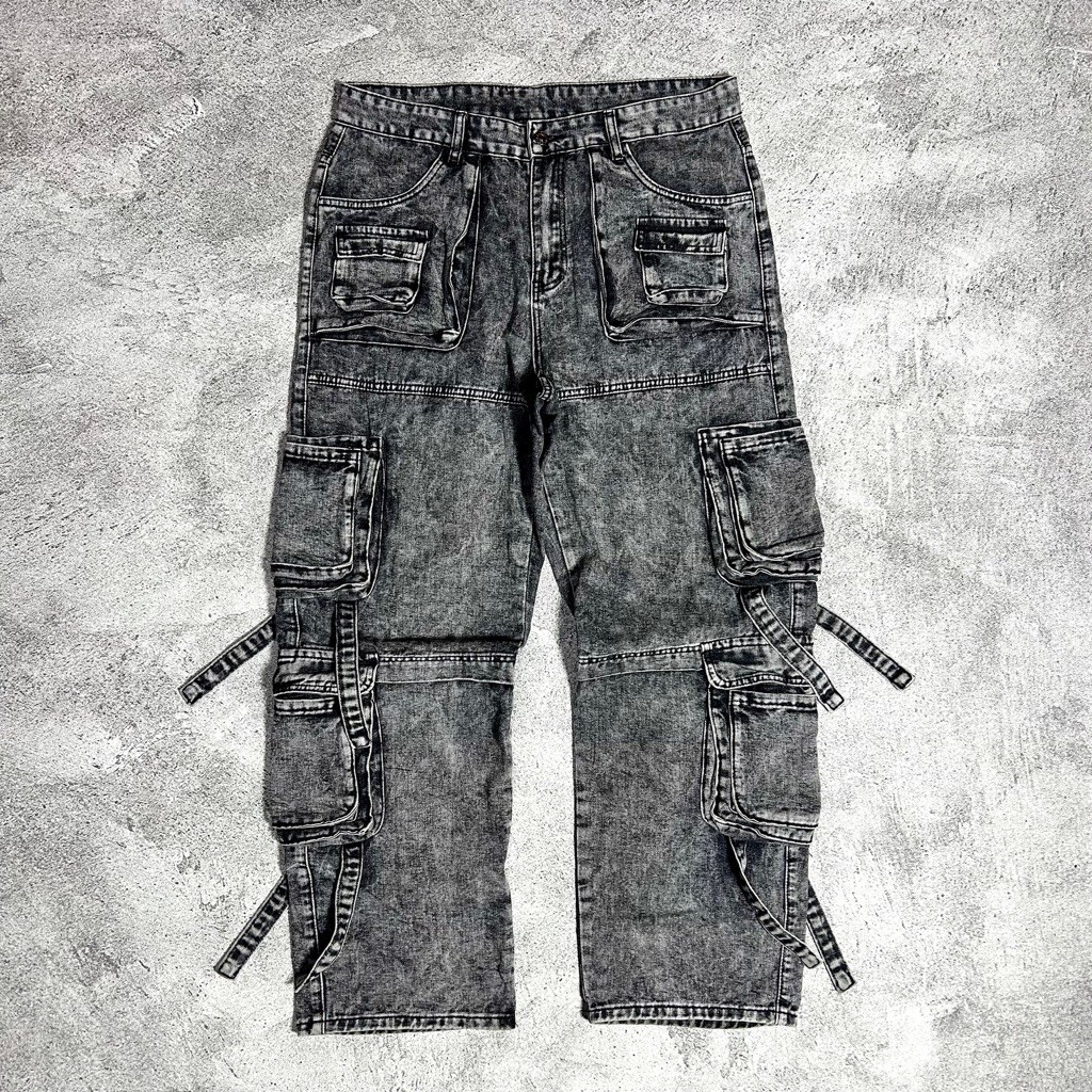 Celana Cargo Jeans Multipocket