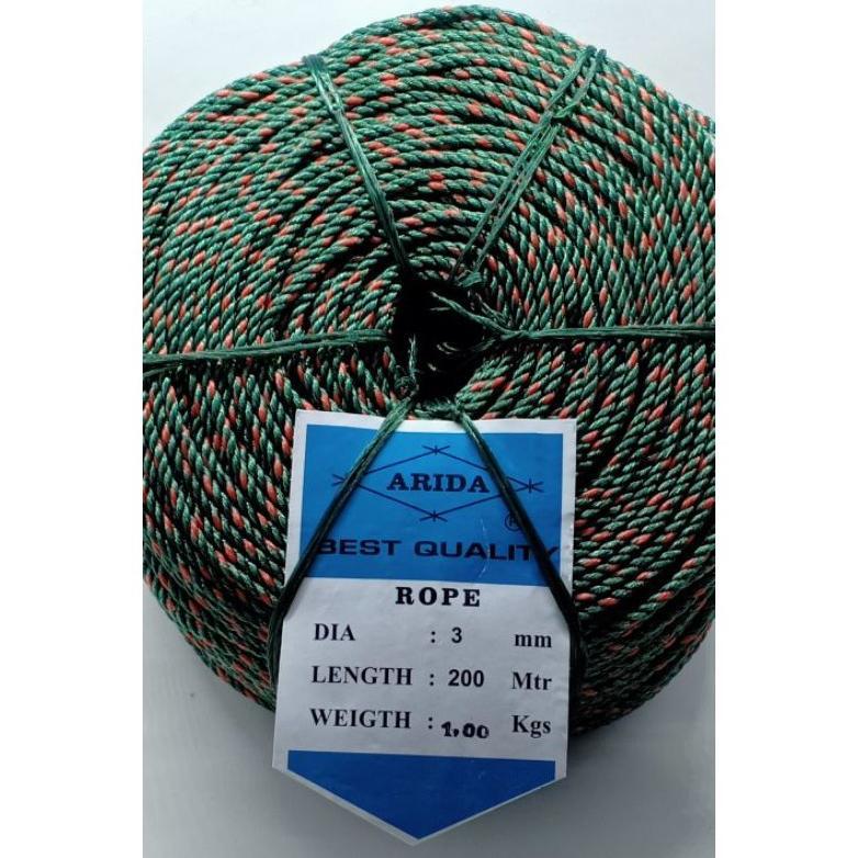 Tali Ris/ Tali Tambang Arida 3 mm 200 meter Diskon