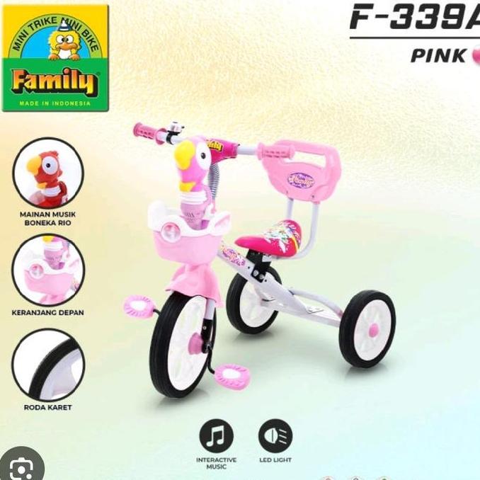 Promo Sepeda Roda 3 Anak Family Sincan Musik Senderan Diskon