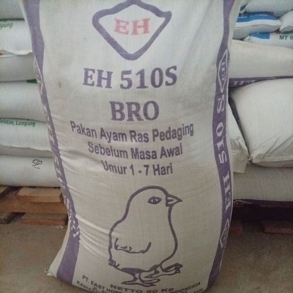 EH 510S BRO Pakan Ayam Ras Pedaging Sebelum Masa Awal Umur 1-7 Hari Netto 50 Kg