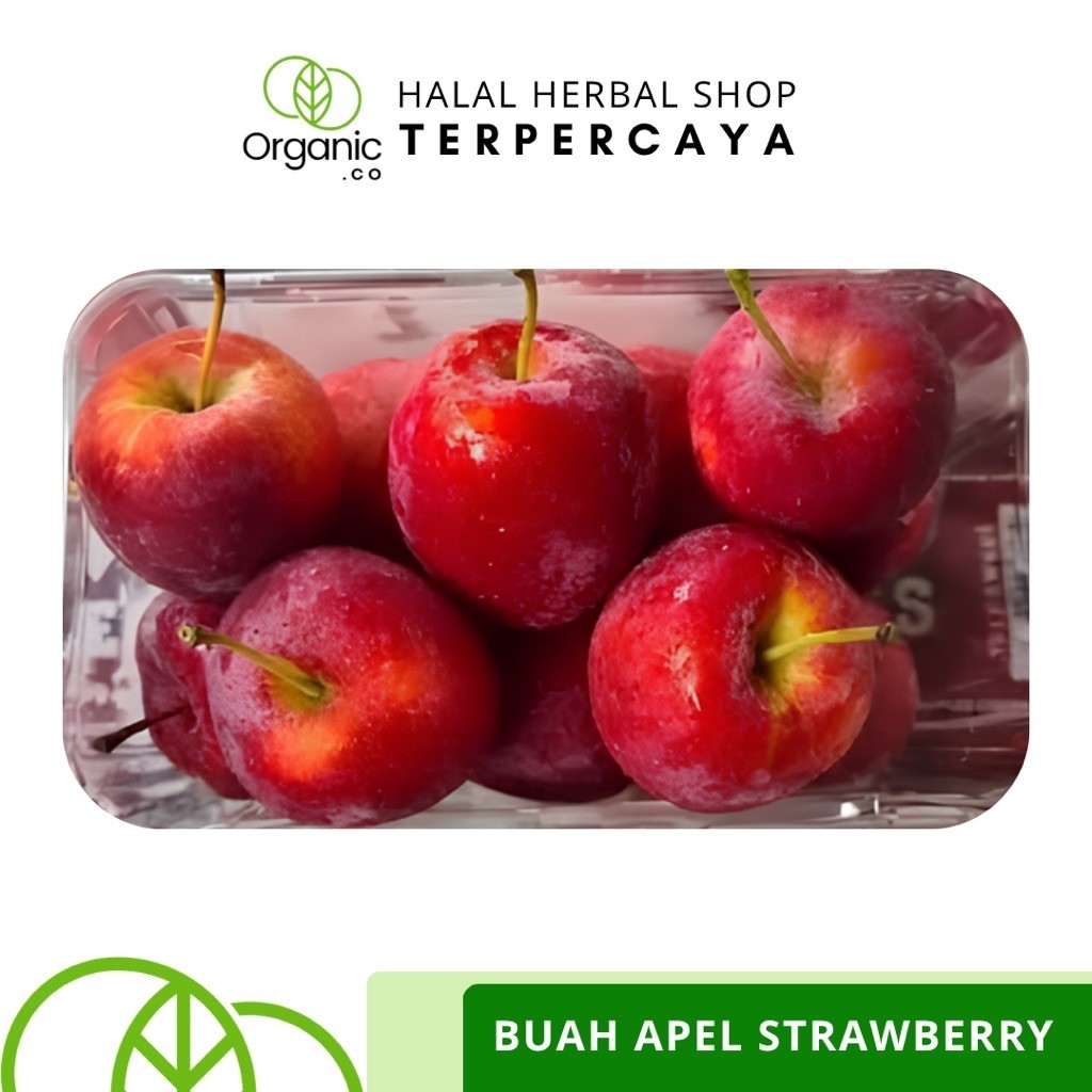 FRESH Buah Apel Strawberry / Candy Apple ±500 GR