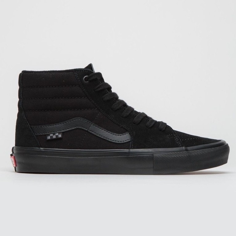 Vans skate sk8 hi fullblack original resmi