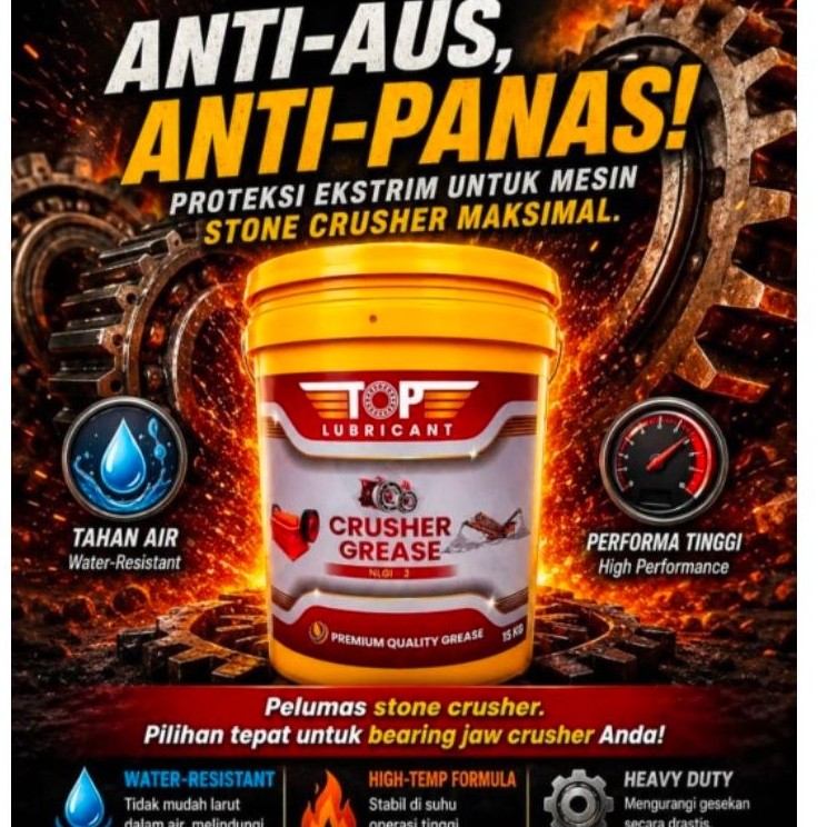 Grease 15Kg TOP LUBRICANT - Gemuk Crusher/Gemuk Stempet