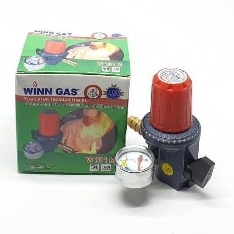 W181 REGULATOR GAS LPG + INDIKATOR METER WINN GAS W181