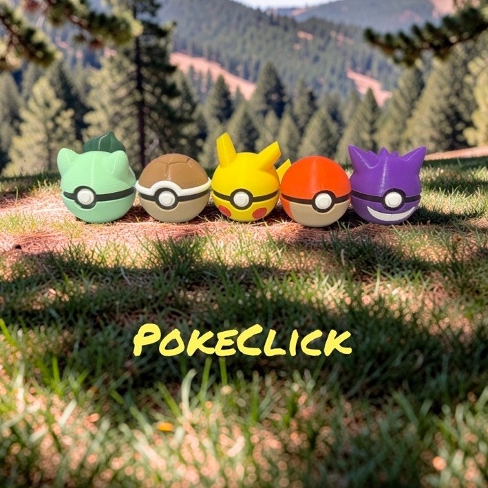 POKEMON CLICKER - gantungan kunci pokemon