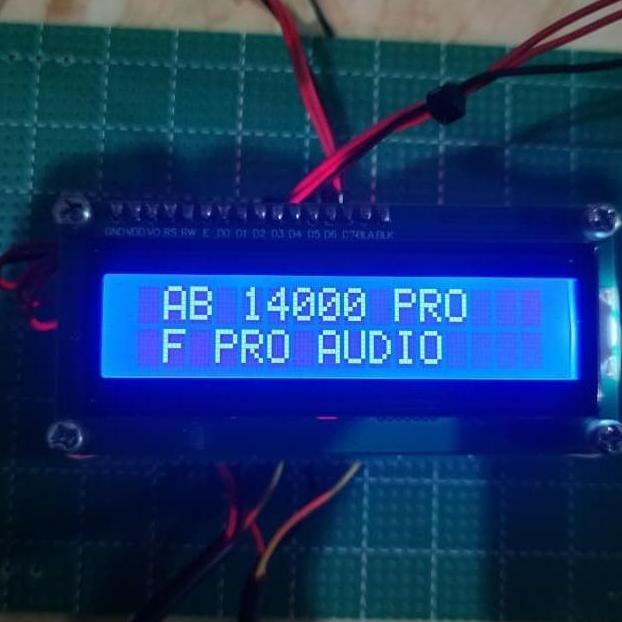 PREMIUM LCD DISPLAY POWER AMPLIFIER 16X2 MENGGUNAKAN MIKROKONTROLLER  ARDUINO