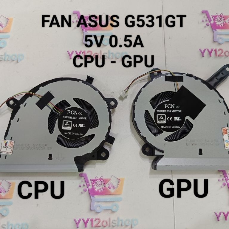 FAN PROCESSOR ASUS ROG STRIX G512 G531 SERIES 5V 0.5A CPU|GPU