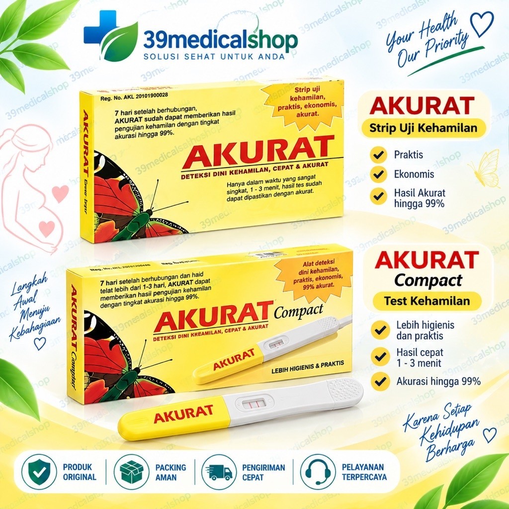 TEST HAMIL AKURAT - TEST PACK - AKURAT STRIP - AKURAT COMPACT