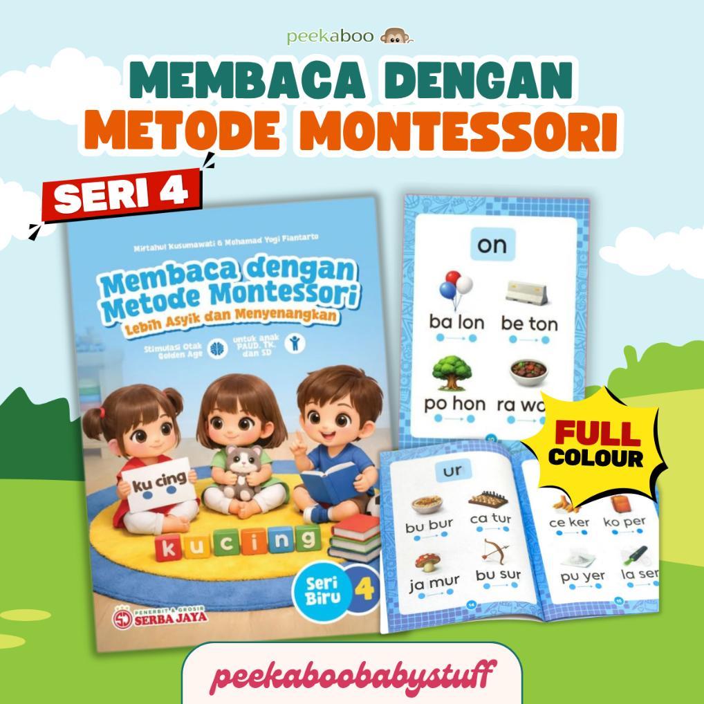Serbuu Buku Latihan Membaca Dengan Montessori Anak Paud Tk Sd