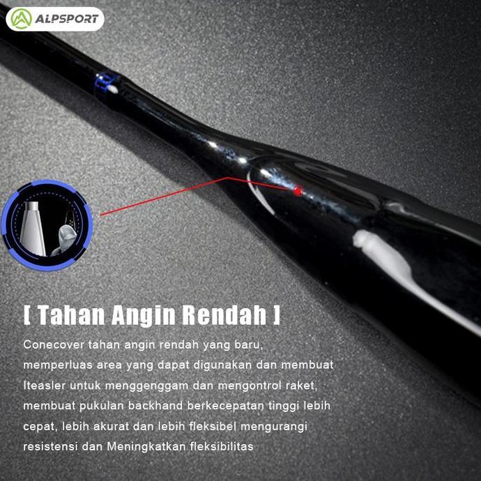 Yonex- Alp Bbq2.0 8U Raket T800 Bulutangkis Karbon Peredam Kejut Cincin Jatuh Lambat Poros Raket Ber