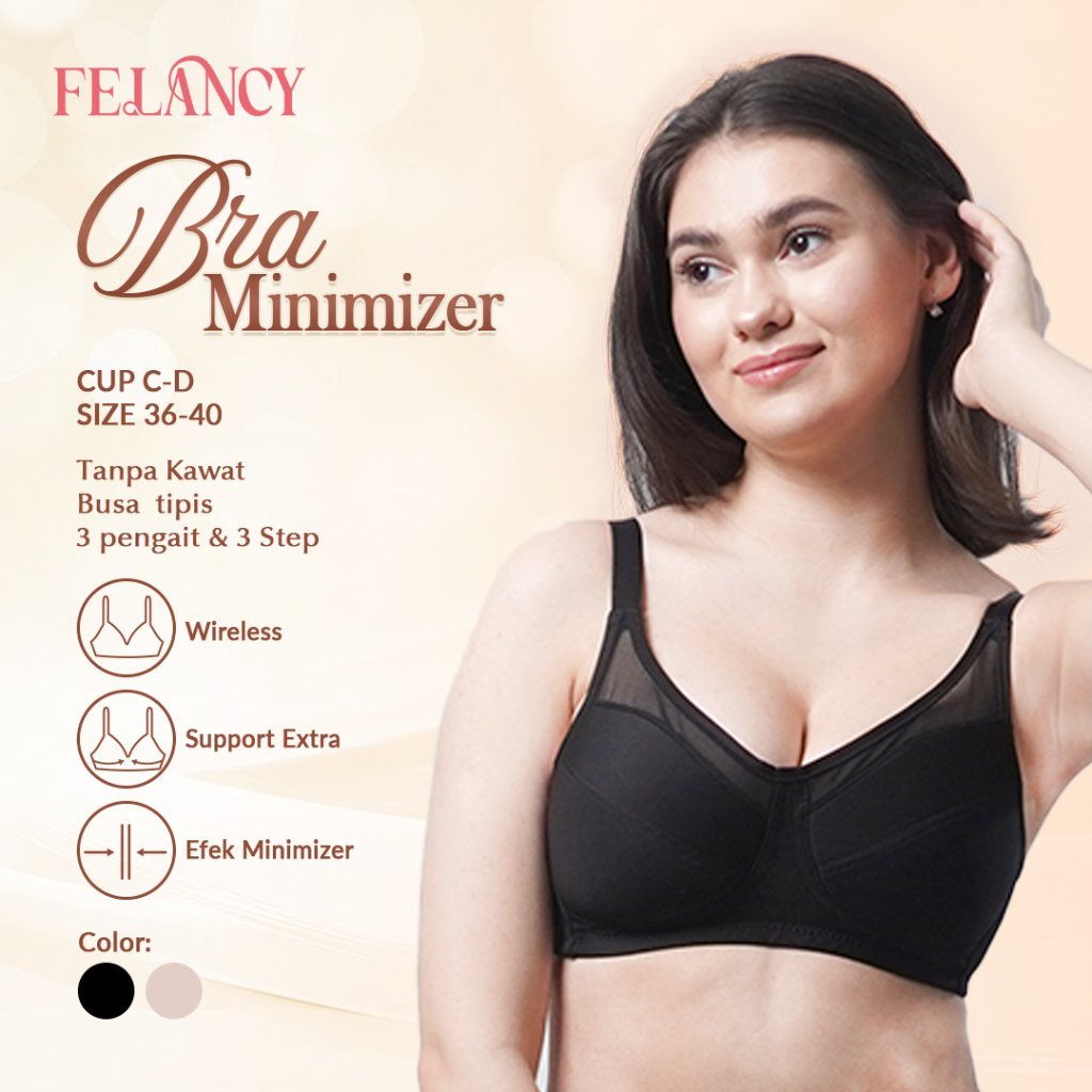 Felancy Bra Minimizer Wireless Cup C & D 072-1060