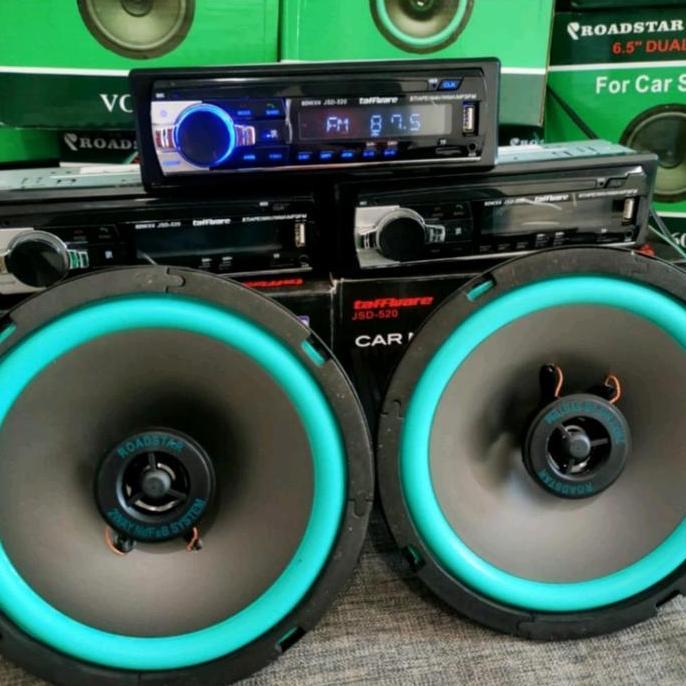 PROMO Tape Mobil Lengkap 2 Speaker Subwofer 6,5inch 2 Pcs Super Bass Bisa Buat Mobil & Rumahan