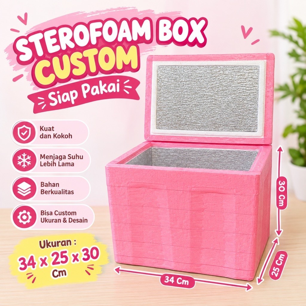 STEROFOAM BOX - BOX GABIS ES CREAM ES MAMBO FROZEN