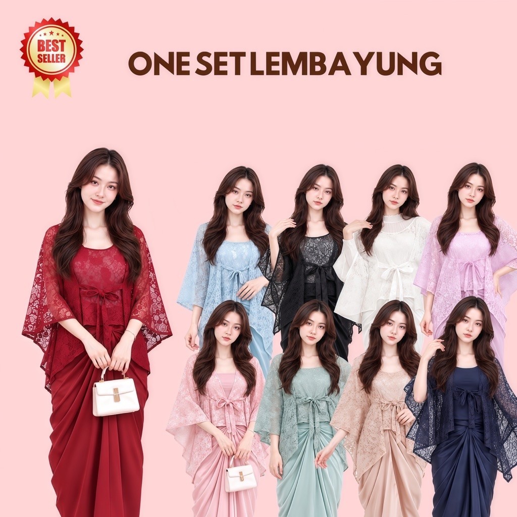 KEBAYA OUTER LEMBAYUNG ATASAN DAN ROK LILIT