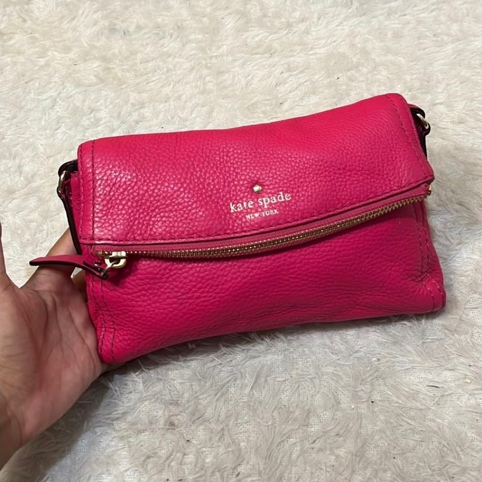 Tas Sling Kate Spade Original Prelove Warna Fuschia Vintage