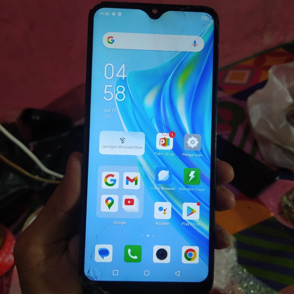 lcd infinix hot 12i hot 20i retak normal