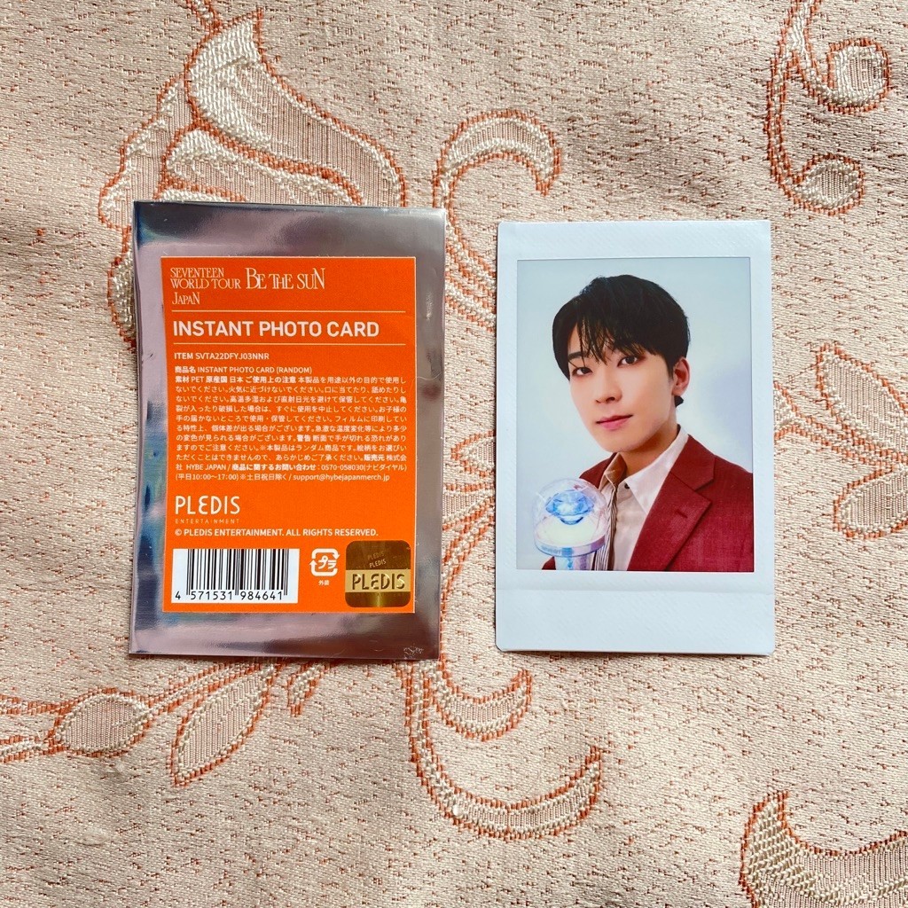 SEVENTEEN POLA CHEKI BE THE SUN BETS JAPAN JP WONWOO