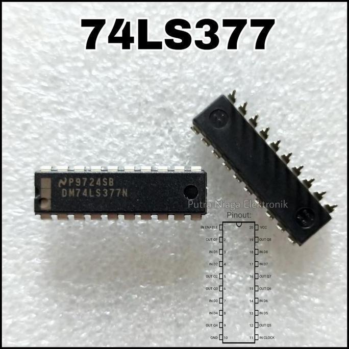 IC TTL 74377 74LS377 HD74LS377P SN74LS377N DIP 20P