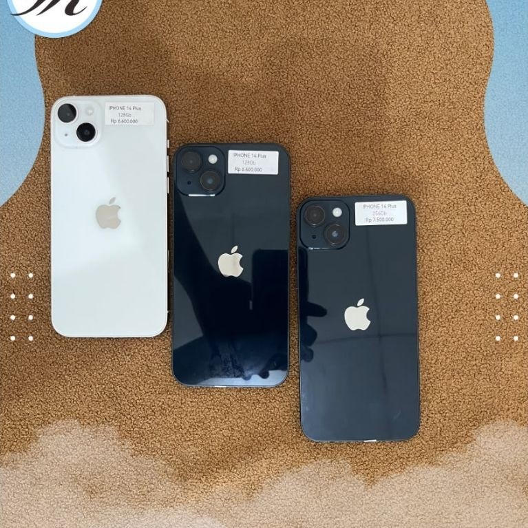 IPHONE 14 PLUS 128GB / 256GB SECOND BERGARANSI