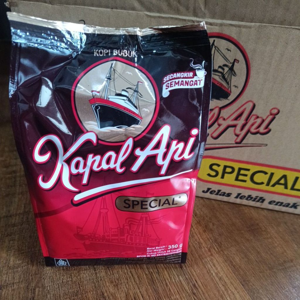 Kopi Kapal Api Special 350gr Untuk 59 Cangkir Rasa Kopi Kemasan 350gr