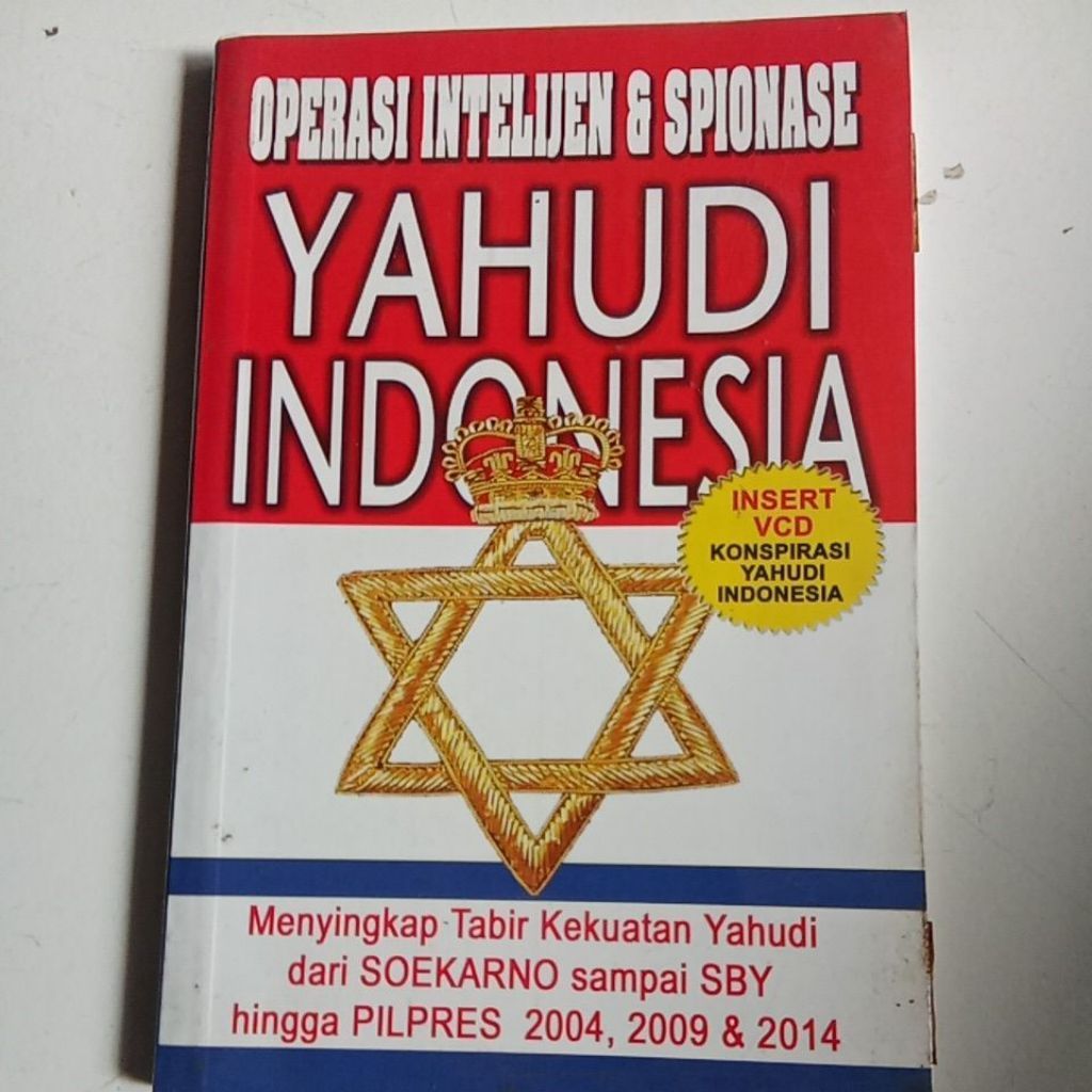 Buku Operasi Intelijen & Spionase Yahudi Indonesia dengan Insert VCD