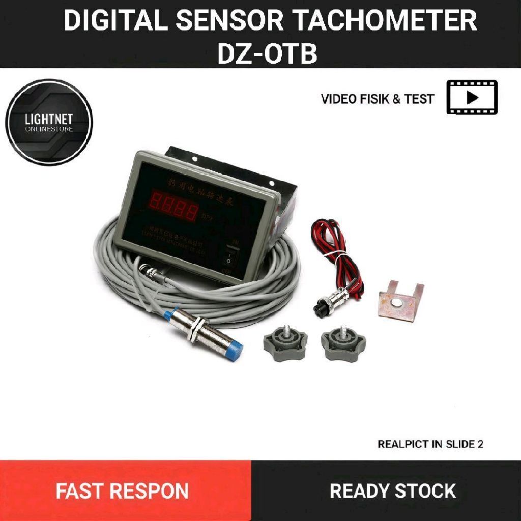 Tachometer Digital Mesin Kapal DZ-OTB TACHOMETER Alat Ukur RPM mesin
