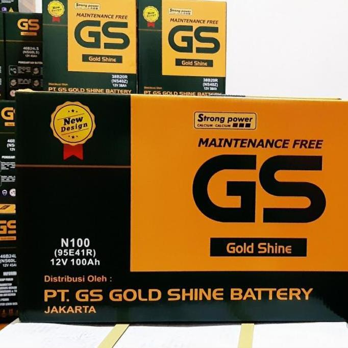 BEBAS ONGKIR - Aki Genset/ Aki Colt/ GS Gold Shine MF N100/ 12V 100AH Car Truck