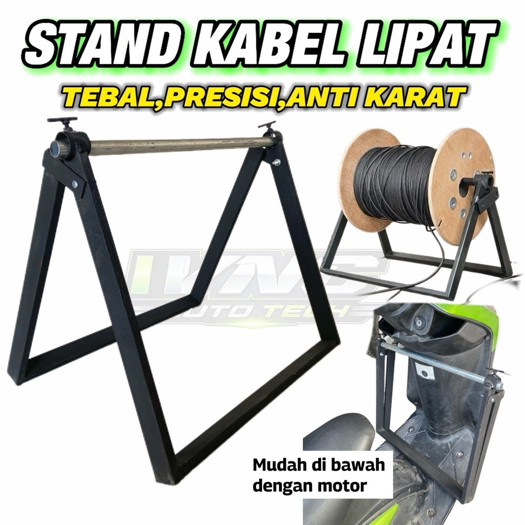 dudukan rol kabel lipat rol kabel fo alat tarik kabel fiber rol kabel wifi model lipat