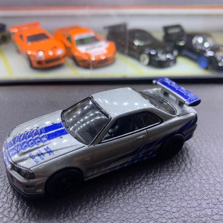 hotwheels premium nissan skyline gtr R34 fast furious loose