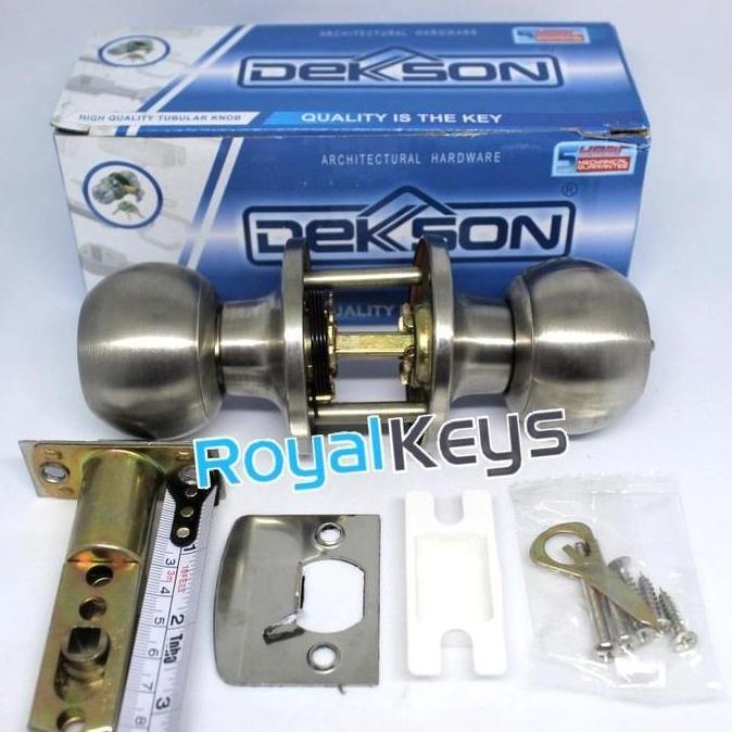 Kunci Bulat Pintu Kamar Mandi Dekson Dekkson KCBL T9587 T 9587 BK