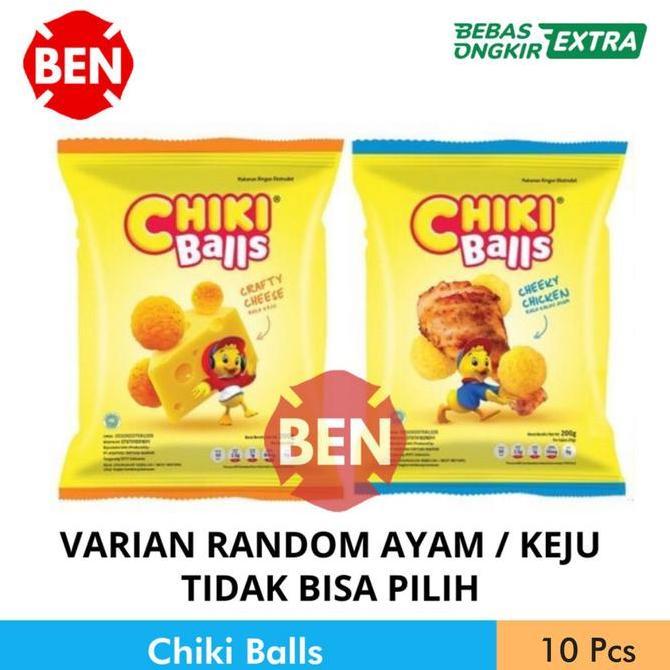 Lili- Chiki Balls Rasa Ayam 10G 10Gr 10 G Gr Gram - Ball Grosir Dus