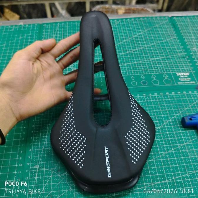 Sadel Jok Sepeda WestBiking TAFFSPORT Fixie Roadbike MTB Lipat Folding Model Fizik Bolong Titik WEST
