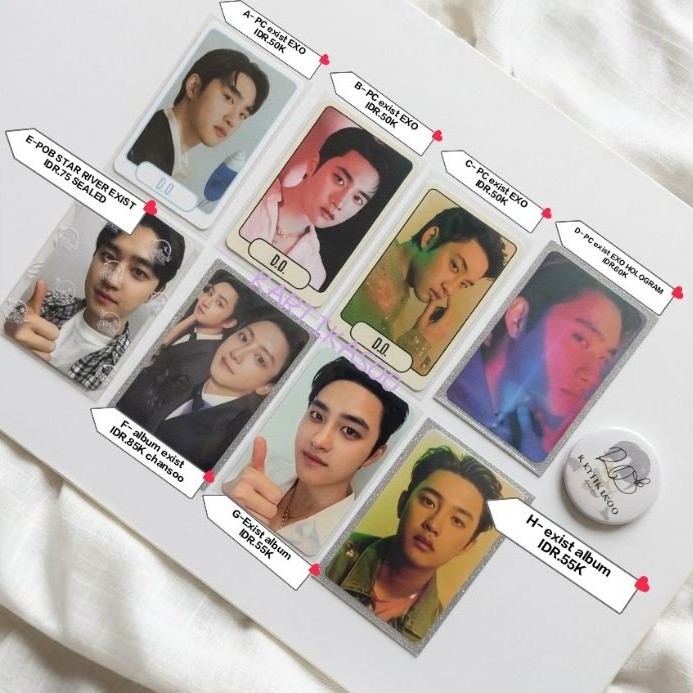 PHOTOCARD DOHKYUNGSOO KYUNGSOO ALBUM EXO REVERXE EXPECTATION BLOSSOM POB ZZIRANGE CHARLES OFFICIAL D
