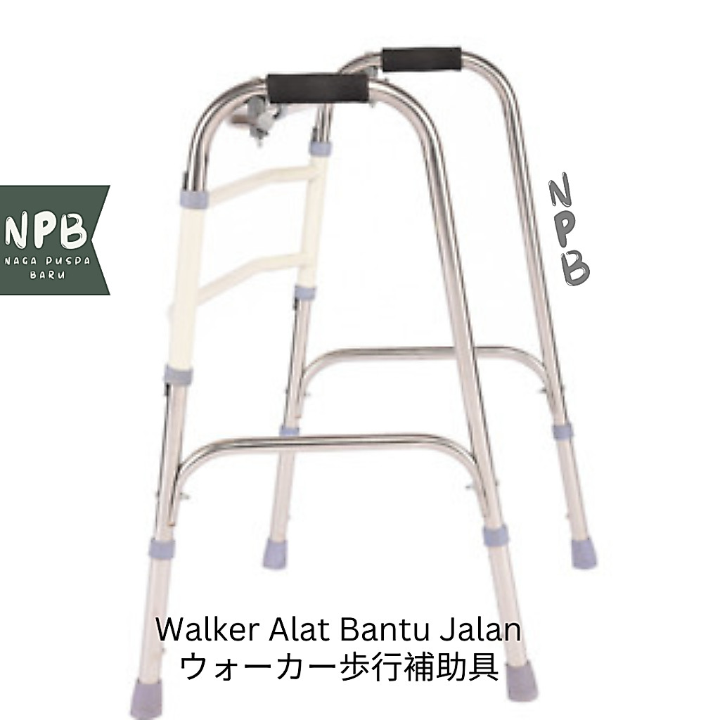 Walker Alat Bantu Jalan Manula - Tongkat Bantu Jalan Lansia - Walker Lansia