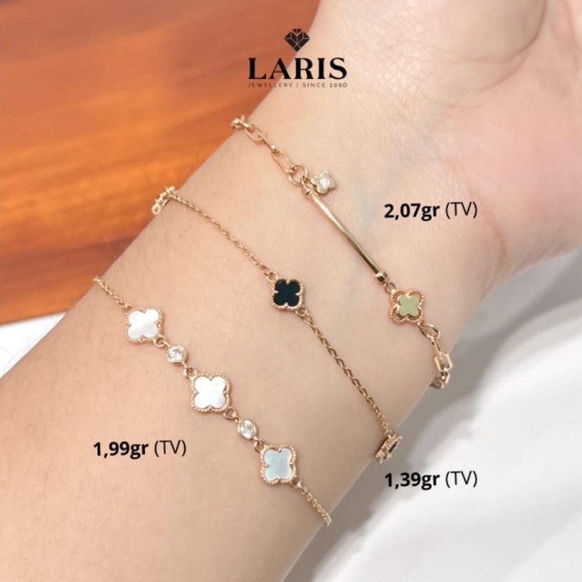 Laris Jewellery gelang rantai emas kuning