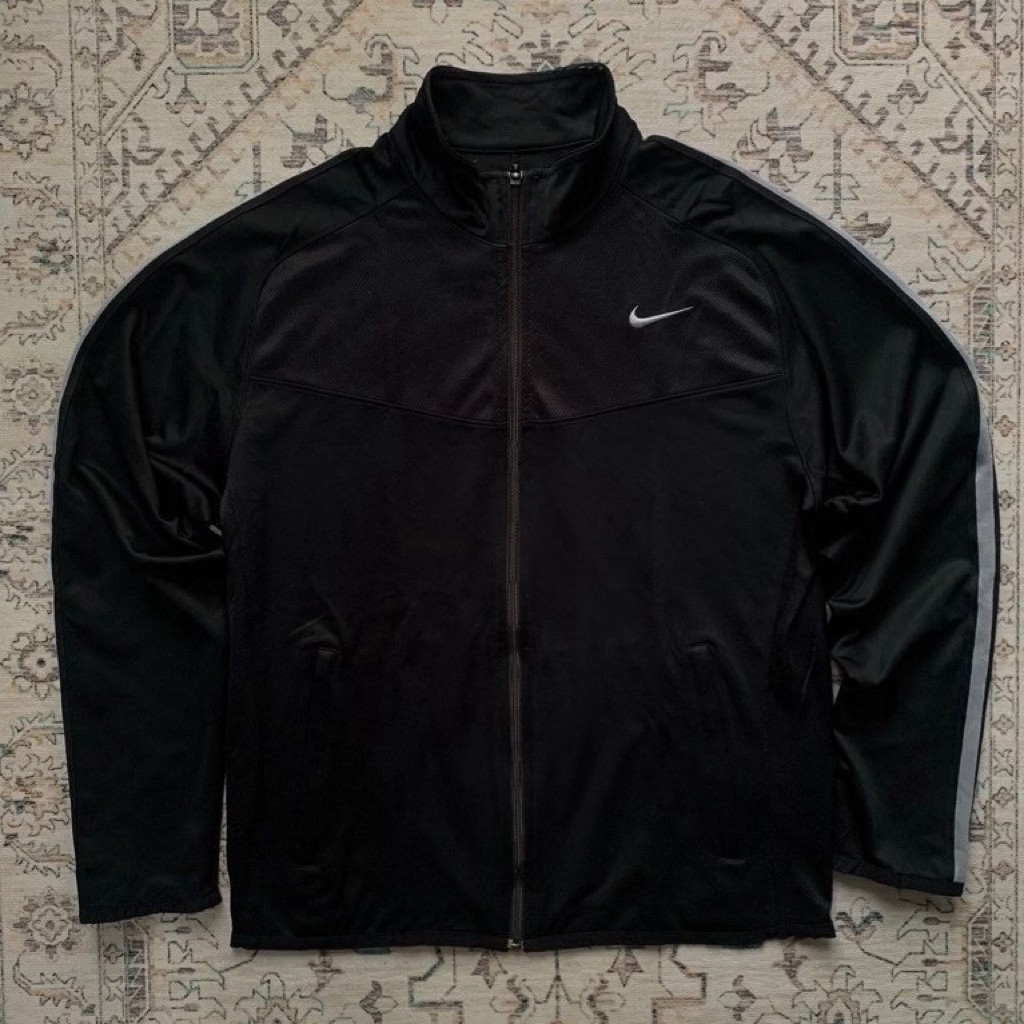NIKE VINTAGE PERFORMANCE TRACK JACKET BLACK SECOND ORIGINAL UNISEX