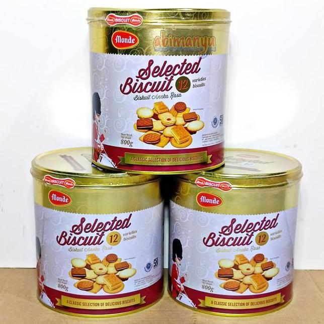 Biskuit Monde Selected Gold Kaleng 800 Gram
