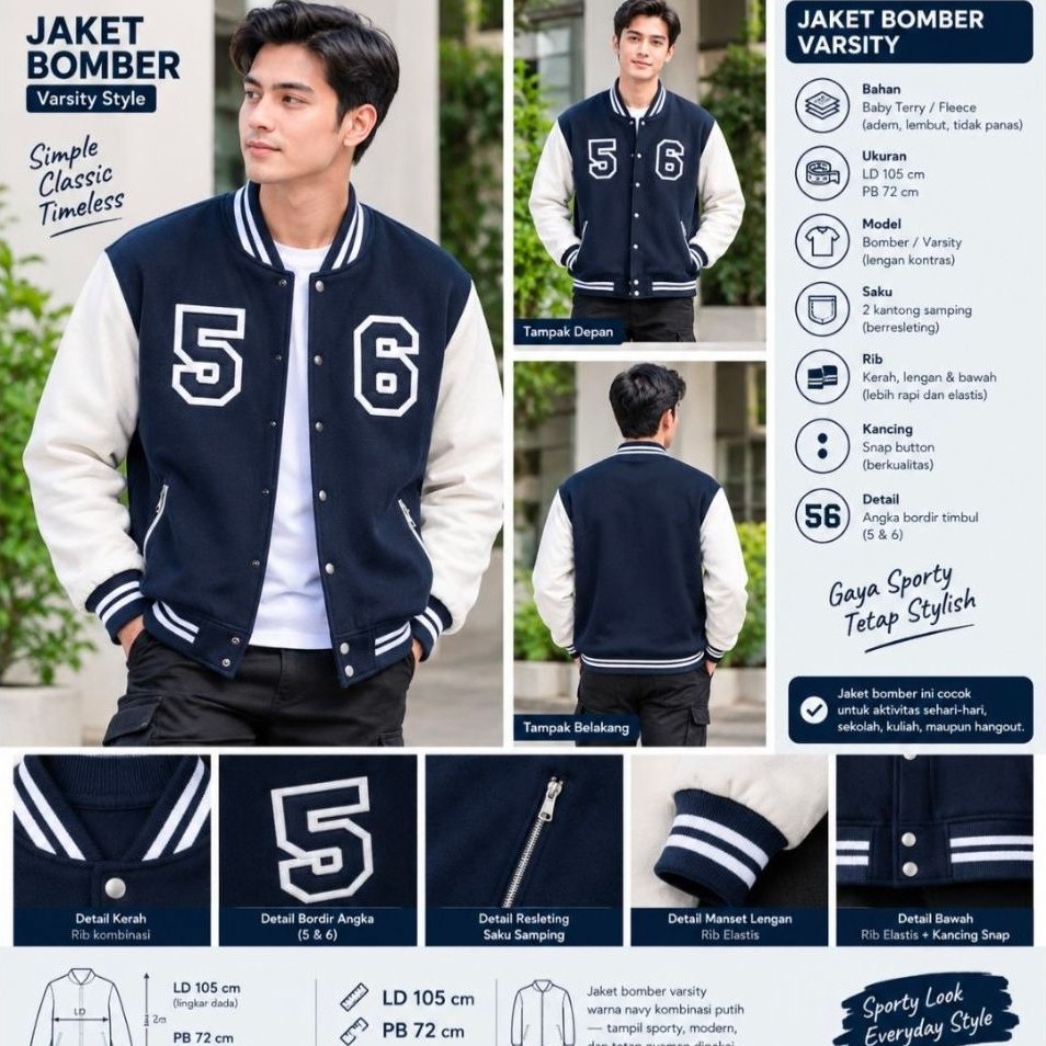 JAKET VARCITY JACK & JONES