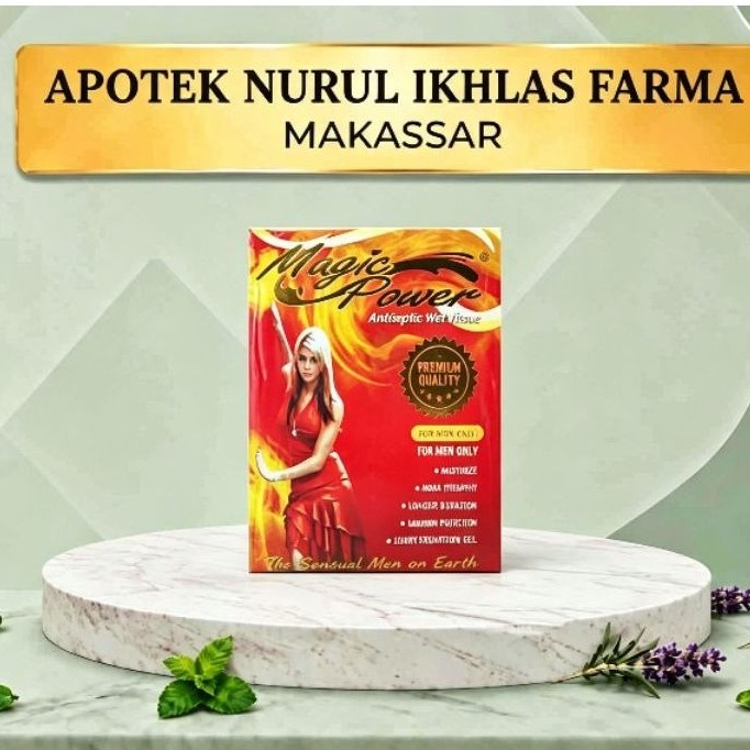 Tisu Antiseptik Magic Power Merah 6 Sachet -