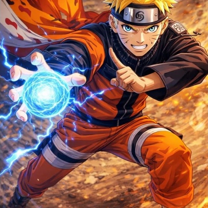 hiasan dinding papan mdf gambar Naruto size 20x30 cm