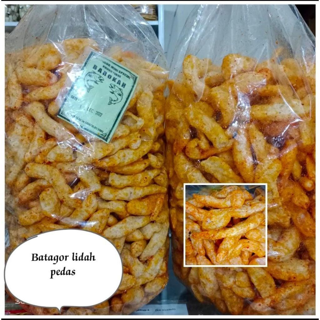 BATAGOR LIDAH PEDAS GURIH 250gr 500gr - Batagor Kering Kiloan Renyah Toping Cuanki Seblak Bumbu Meli